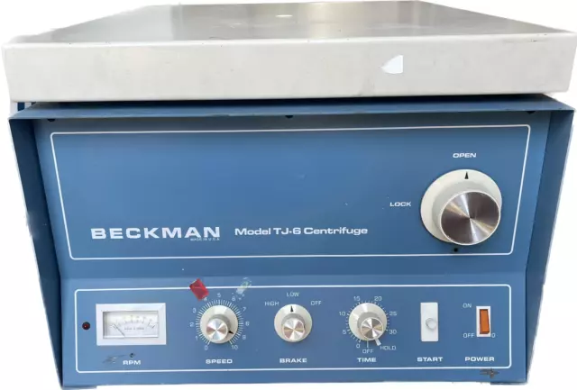 Beckman TJ-6RS Tabletop Centrifuge W/ Rotor, Buckets, and Inserts