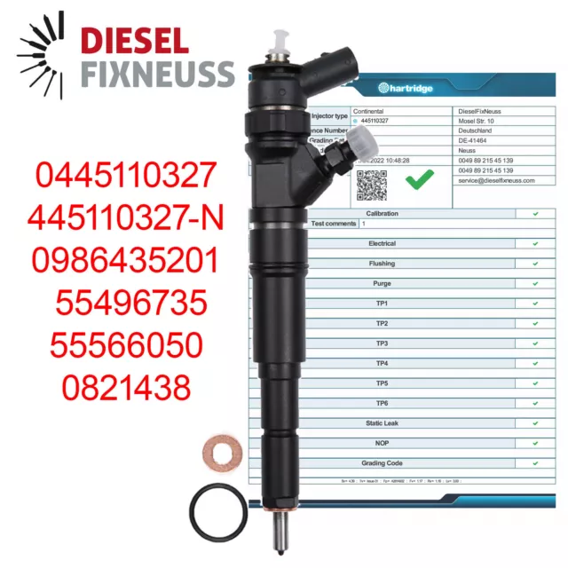 Vauxhall Insignia Astra Zafira 2.0 Cdti - Fuel Injector Bosch 0445110327