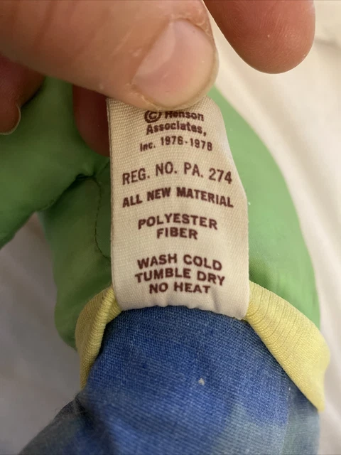 Vintage The Muppet Show Scooter Plush Doll 1978 Jim Hensons Muppets Fisher Price 12
