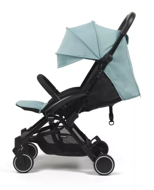 Zummi Aura Compact Stroller Baby Pushchair Pram Birth to 4 Year - Turquoise Teal 2