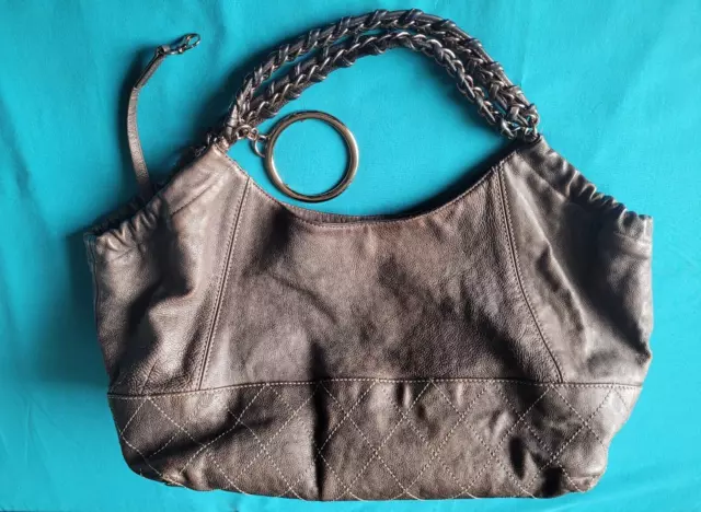 CHANEL SHOULDER BAG Tote Brown Lambskin Coco mark Matelasse Chain Vintage  Women $509.08 - PicClick