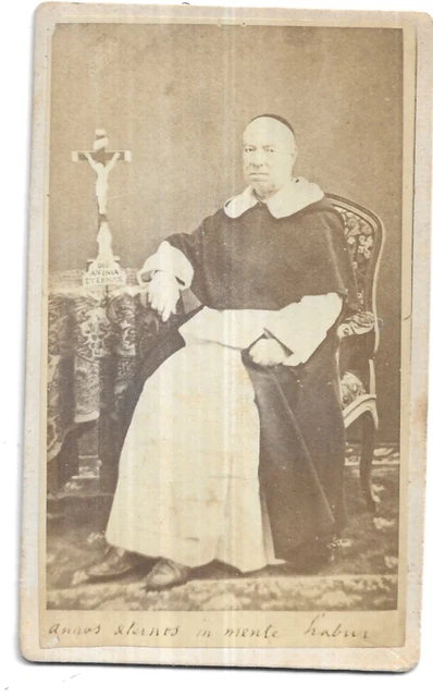 Foto Formato Visita. Abate Santa Maria Di Castello, Studio Bianchi, Genova. Rara