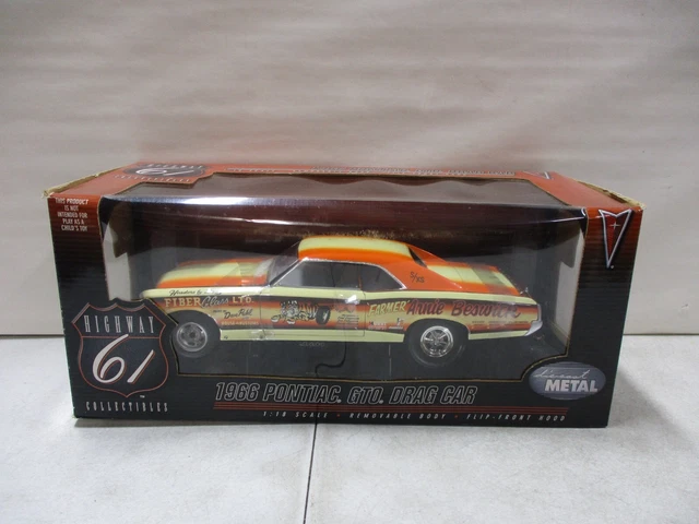 HIGHWAY 61 1966 Pontiac GTO Drag Car 1/18 EUR 86,94 - PicClick FR