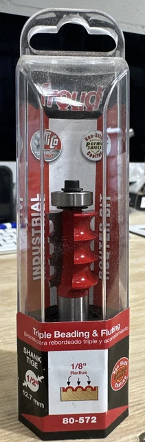 Freud 80-572 1/8" Radius Triple Beading & Fluting Bit