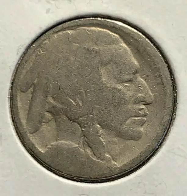 1913-P Variety Type 1 Buffalo Nickel 5c Five Cent Mount Variety Raised Ground 2