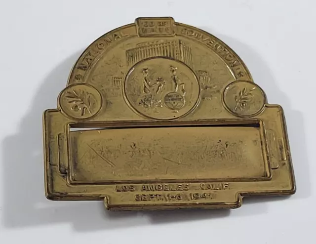 https://www.picclickimg.com/q3MAAOSw26lj4WmV/National-Convention-1941-Brooch-Pin-Historic-Name-Tag.webp
