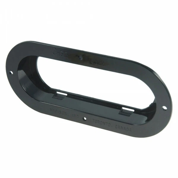 Grote 43222 Black 6" Oval Light Theft Resistant Mounting Flange
