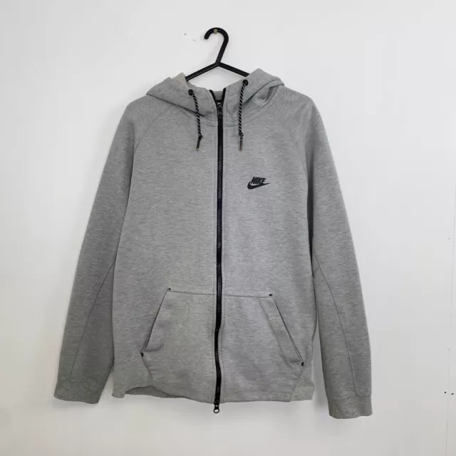 Nike Tech Fleece Hoodie mit durchgehendem Reißverschluss grau Herren Größe M AW77 559592-064