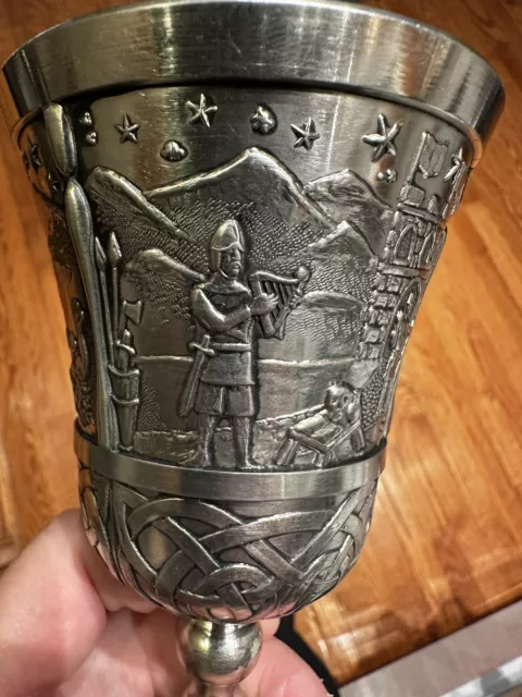 Celtic Goblet - Mullingar Pewter - King Lugh - Legend Mullingar Pewter - 7 inch