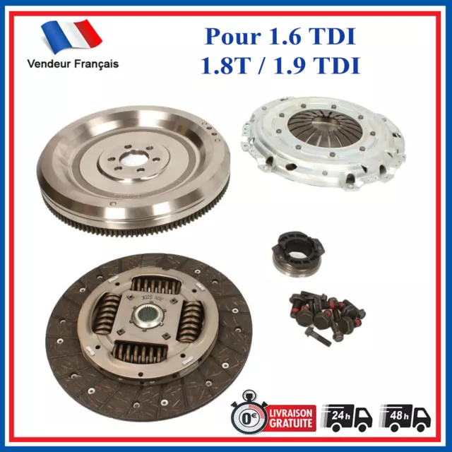 Kit d'Embrayage Volant Moteur Rigide Fixe pour VW GOLF 4 IV 1.9 TDI Audi Seat