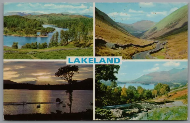 Lakeland Lake District Cumbria England Postcard Posted