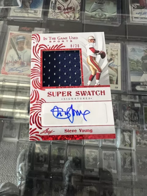 Steve Young Leaf In The Game Sports  Auto 8/20