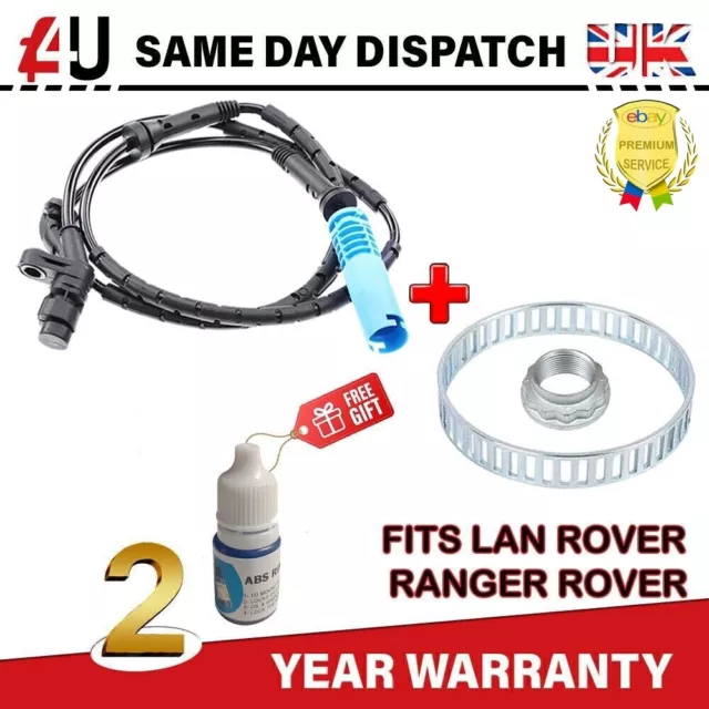 Front Abs Speed Sensor & Abs Ring For Land Rover Ranger Rover L322 Mk3 (02-12)