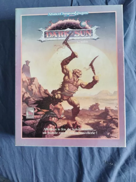 Boîte Vide Dark Sun dungeons & dragons Donjon Et Dragon Boîte Vide Dark Sun dungeons & dragons Donjon Et Dragon