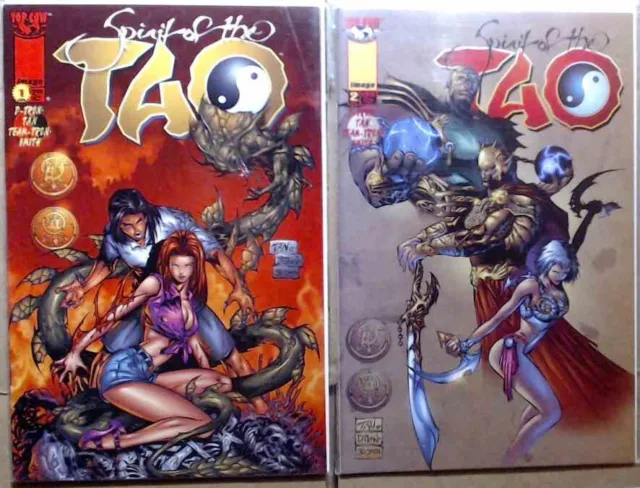 The Spirit of the Tao Lot of 2 #1 #2 Image Comics Top Cow (1998) Reader copies