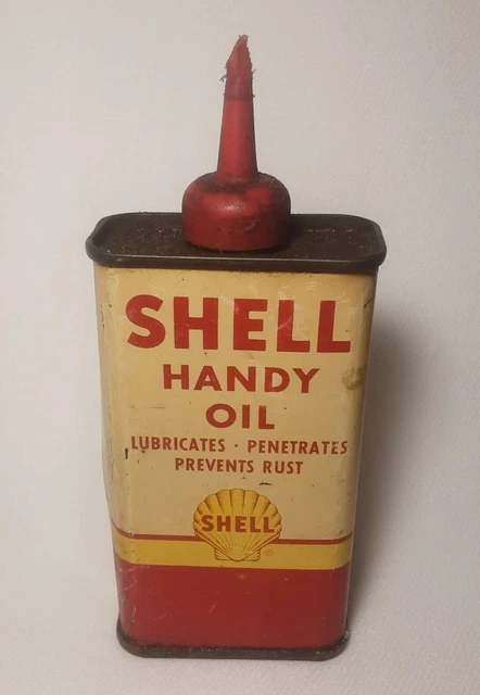 Advertisement Shell Handy Oil Original Tin and Lid New York San Francisco