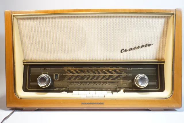 Vintage original Telefunken Röhrenradio Concerto 9 Radio Rarität 2