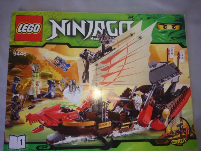 Notice Manuel Kit Pack De Lego Ninjago Masters Of Spinjitzu Converts N°9446