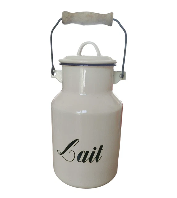 Atmosphera Pot à Lait Rétro - Zinc Et Jute, H48 Cm - Style Vintage Pour Déco Cuisine