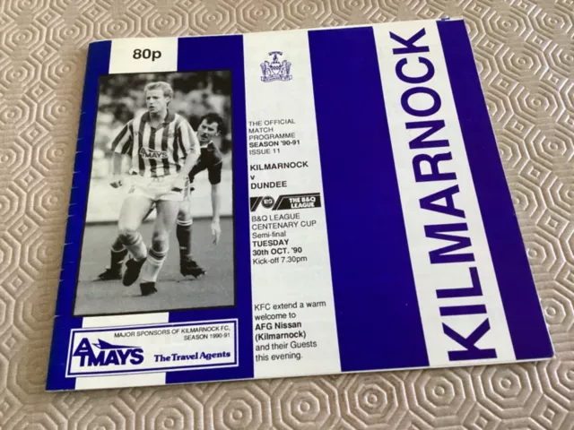 1990/91 Kilmarnock v Dundee B&Q Cup Semi Final