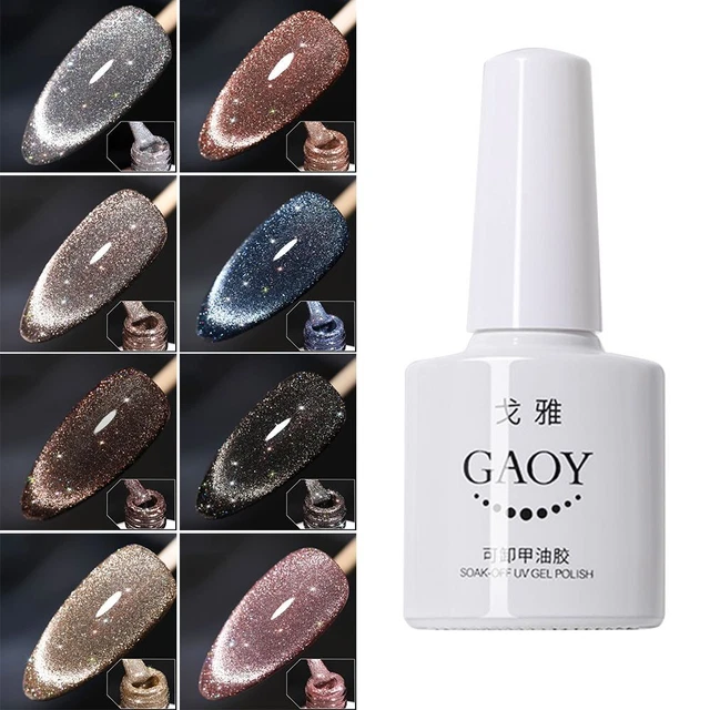de lampe LED Coloré Aurora Diamant Gel Gel œil de chat Gel Vernis à ongles