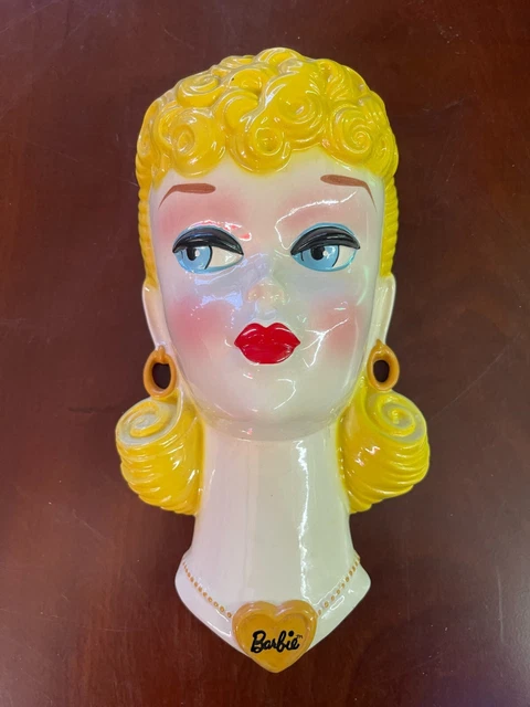 1989 BARBIE Wall Plaque Face VINTAGE CLAY ART RARE