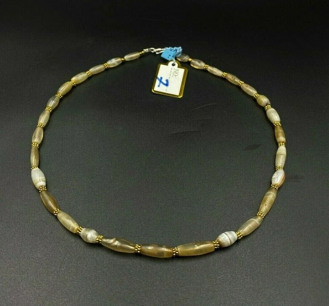OLD Beads Antique Trade Jewelry Agate Necklace Ancient Antiquities Burmese 2