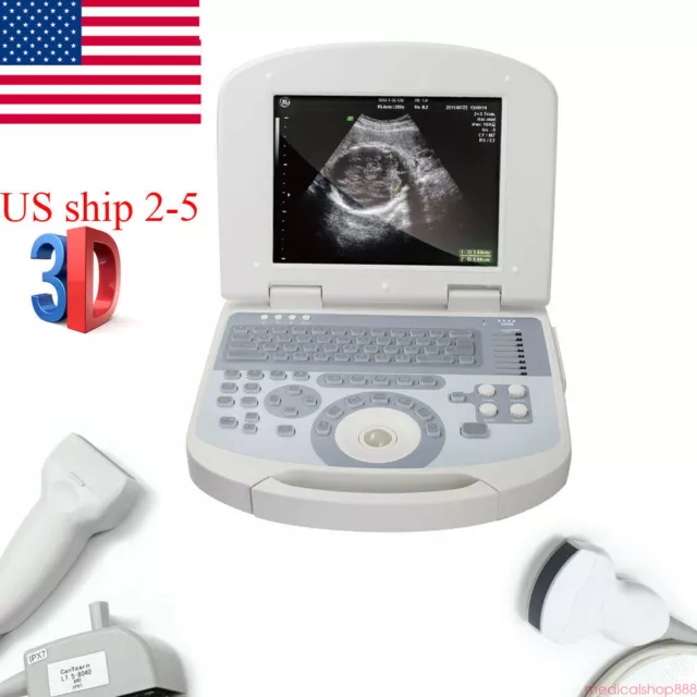 Full Digital Laptop Ultrasound Scanner Convex & Linear 2Probe with 3D software A