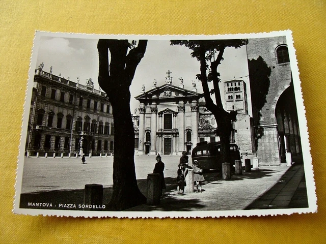 (FG.A52) MANTOVA - PIAZZA SORDELLO animata, autobus, San Pietro (ed. Bosellini)