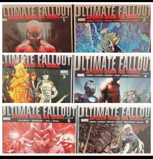 Ultimate Fallout #1 2 3 4 5 6 FULL RUN LOT 1st Miles Morales Spider-Man VF-NM