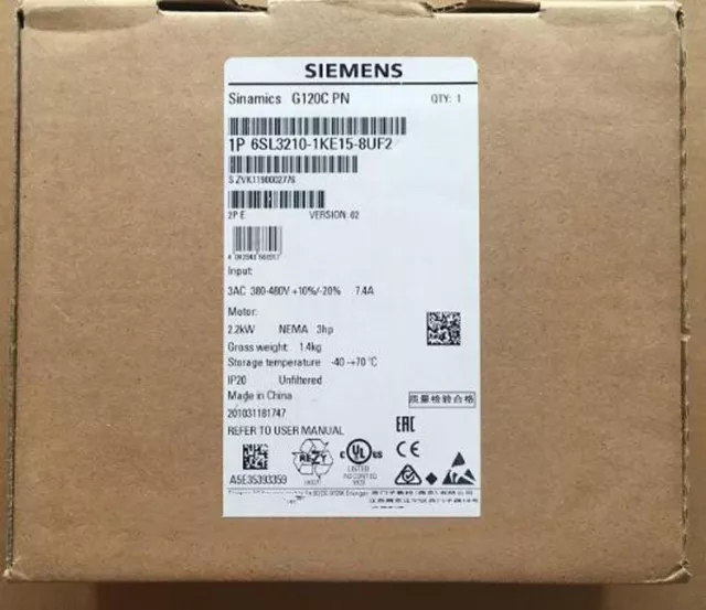 1 PCS New Siemens 6SL3210-1KE15-8UF2 In Box 6SL3 210-1KE15-8UF2 Fast Shipping-