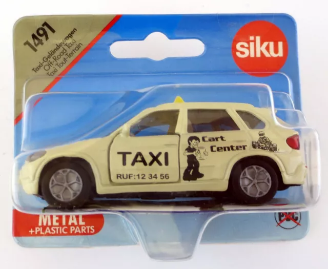 Siku BMW X5 4,8i E70 Taxi 1491 1/55 Geländewagen Cart Center SUV Off Road 1:55 4