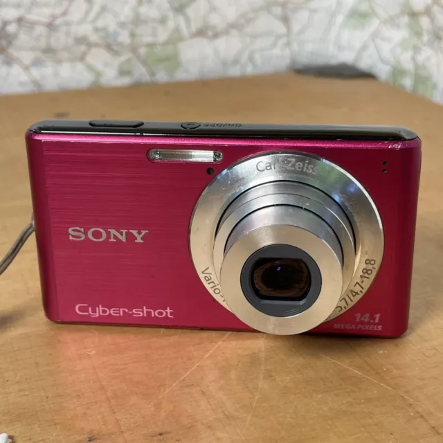 Sony Cyber-shot rosa caldo DSC-W530 14,1 megapixel fotocamera digitale con batteria