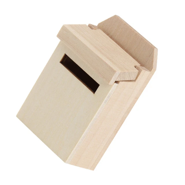 Mini buzón de correo mini suministros para el hogar accesorios modelo de madera artesanías