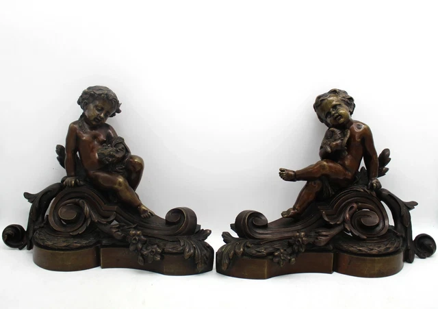 Paire de Sculptures en bronze d'époque Napoleon - du 19ème siècle