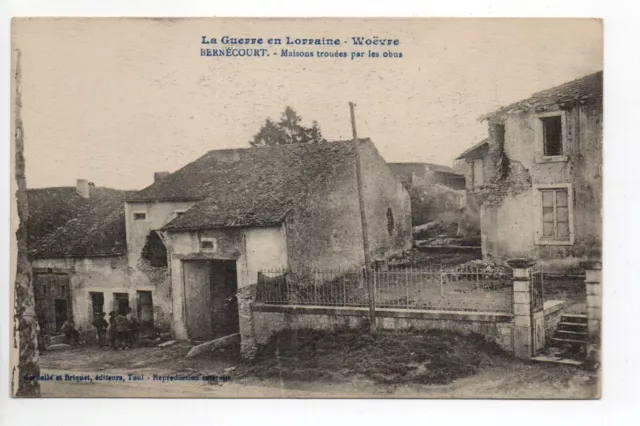 BERNECOURT Meurthe and Moselle CPA 54 shell holes war in Woevre