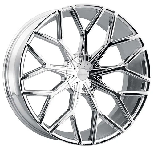 (1) 18x8 Prive Lux PL-9 Chrome | 5x114.3/5x120 | +35 Wheel Rim