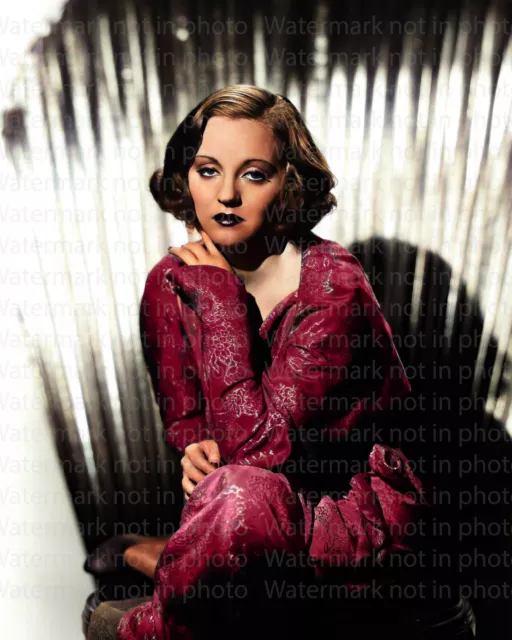 Tallulah Bankhead 8x10 RARE COLOR Photo 606