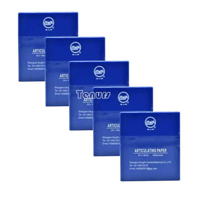 5boxes Dental Articulating Paper (300 SHEETS) Strips Dental Lab blue