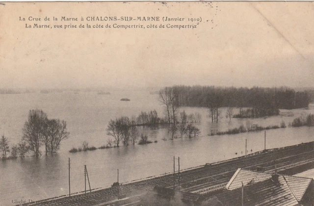 CPA 51 La Crue de la Marne à CHALONS on MARNE COMPERTRIX rating Compertri side