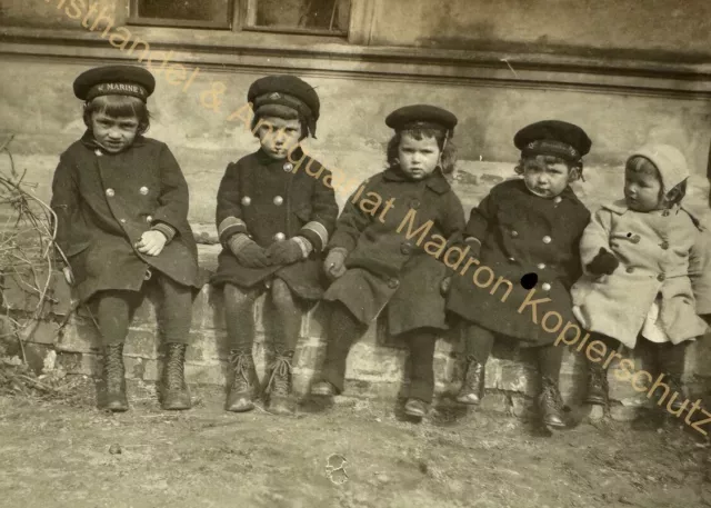 orig. Photo Kids Boys Boys 1925 Sailor Suit Fashion