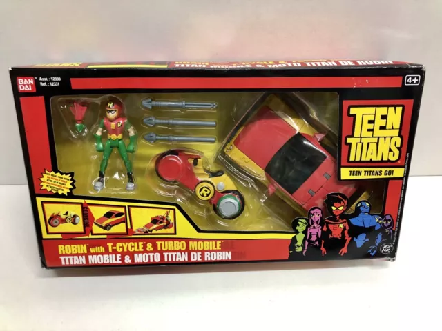 BanDai Ban Dai Teen Titans Robin T-CYCLE & TURBO mobile NEUF
