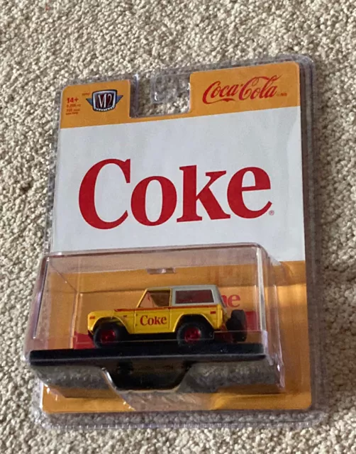 NEW M2 MACHINES Coca Cola 1976 Ford Bronco Chase 1/750 Free Shipping