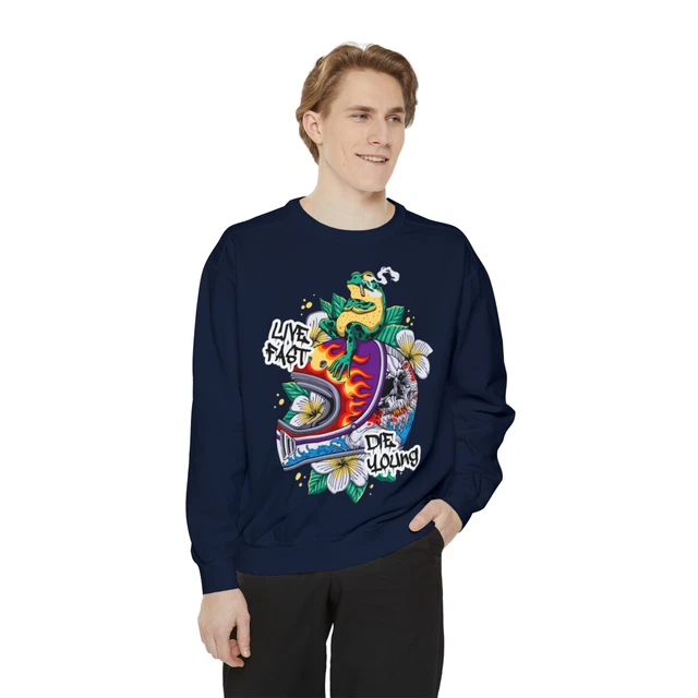 Live Fast Die Young Unisex Sweatshirt  - Cool Art Shirts - Sudadera unisex