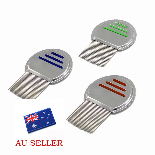 1 X Effective Metal Toothed Head-Lice Comb - Nit Flea & Lice Egg Removal