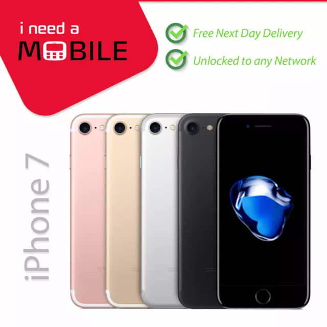 Apple iPhone 7 32GB 128GB 256GB All Colours Unlocked Smartphone - Good Condition