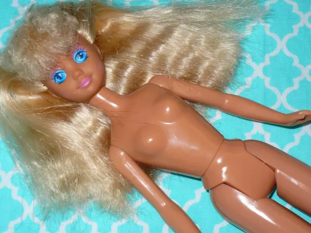 Barbie SKIPPER DOLL Vintage 1987 Nude for OOAK BLONDE Hair Cut TOTALLY HAIR?