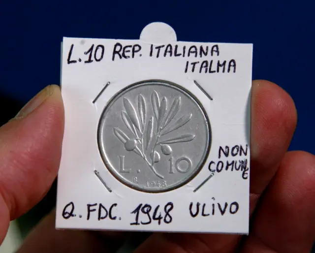 Repubblica Italiana: 10 lire anno 1948 alta conservazione