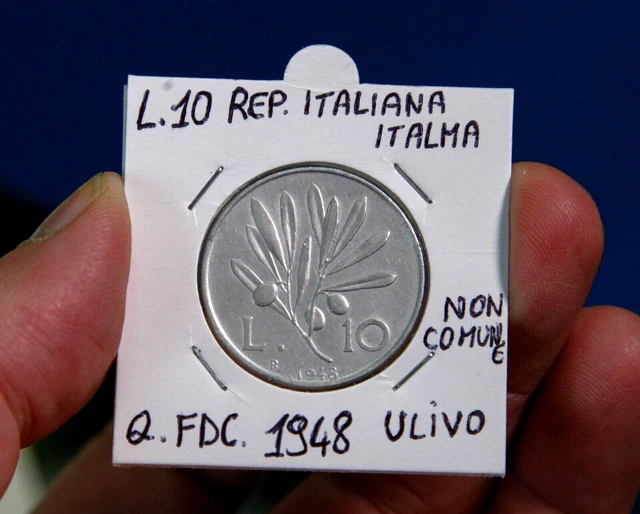 Repubblica Italiana: 10 lire anno 1948 alta conservazione Repubblica Italiana: 10 lire anno 1948 alta conservazione