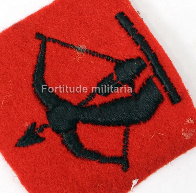 INSIGNE DE BRAS Anglais"aircraft commandoBRITISH ARMY WW2 (matériel